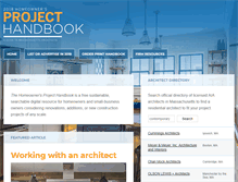 Tablet Screenshot of homeownersprojecthandbook.com